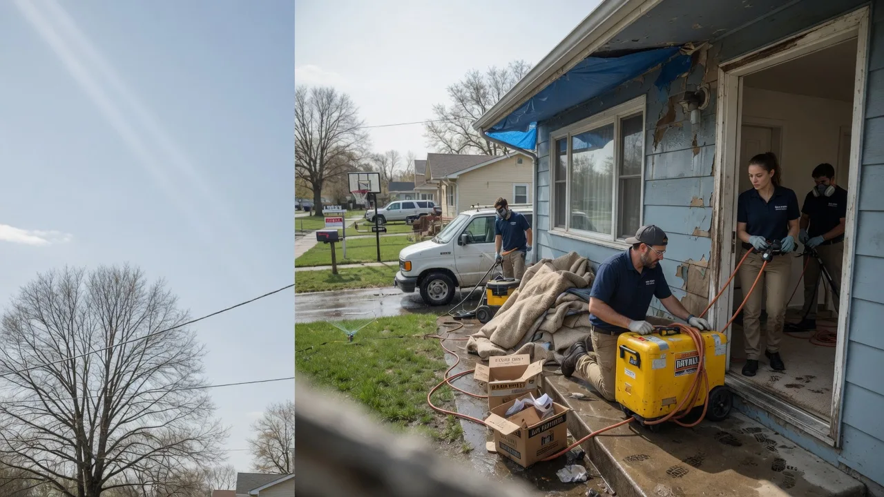 Basement Flood Cleanup in Manderson, SD near me